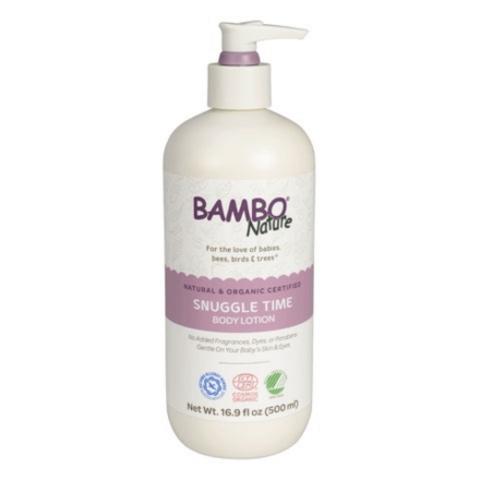 Front of Bambo Nature Organic Snuggle Time Body Lotion, 500mL