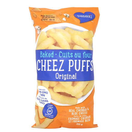 Front of Barbara's Baked Cheez Puffs Original