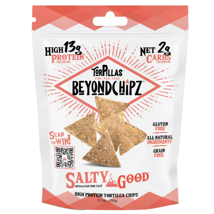 Front of BeyondChipz Salty Good, 150g