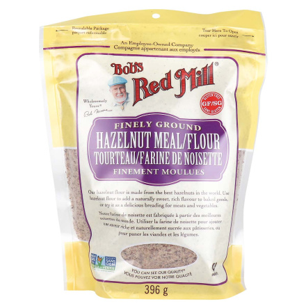 Front of Bob's Red Mill Finely Ground Hazelnut Meal / Flour, 396g