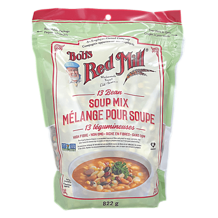Front of Bob's Red Mill 13 Bean Soup Mix, 822g