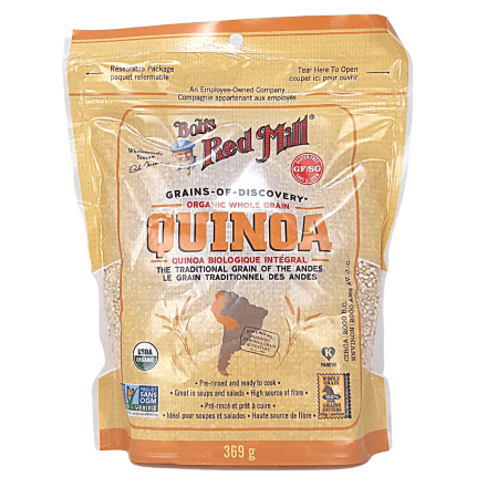 Front of Bob's Red Mill Organic Whole Grain Quinoa, 369g