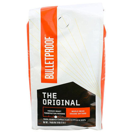 Front of Bulletproof The Original Whole Bean Regular Coffee, 340g