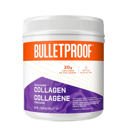 Front of Bulletproof Keto Collagen Chocolate, 1.1 lb