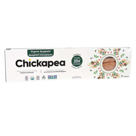 Front of Chickapea Organic Pasta Spaghetti, 227g