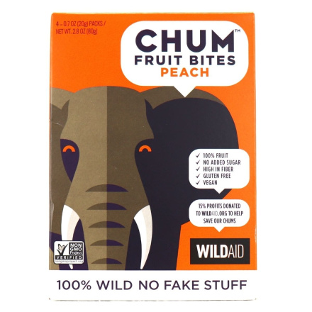Front of Chum Fruit Bites Peach