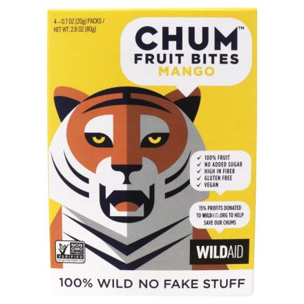 Front of Chum Fruit Bites Mango