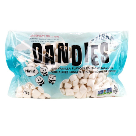 Front of Dandies Vegan Mini Marshmallows Vanilla, 283g