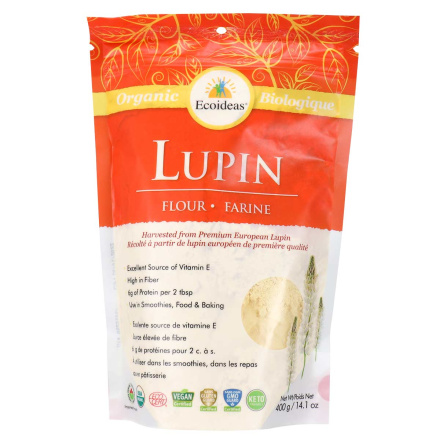 Front of Ecoideas Organic Lupin Flour, 400g