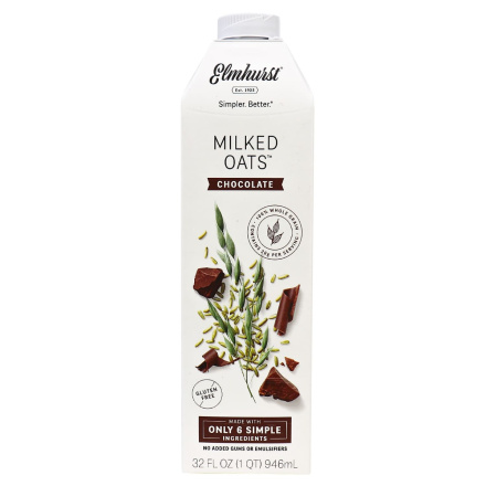 Elmhurst Chocolate Oat Milk, 946ml