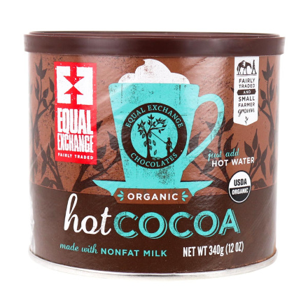 Front of Equal Exchange Organic Hot Cocoa, 340g