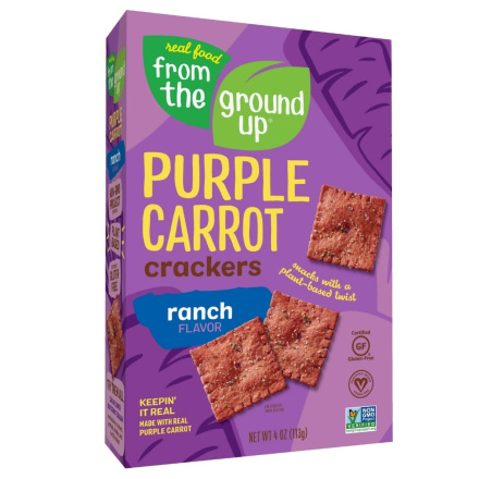 Front of From The Ground Up Purple Carrot Crackers Ranch