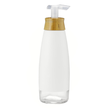 Front of Full Circle Foamance Foaming Soap Dispenser White, 16oz