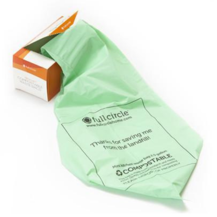 Front of Full Circle Fresh Air Compostable Waste Bags Unscented, 25pk