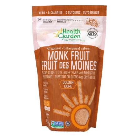 Front of Health Garden Sugar-Free Monk Fruit Sweetener Blend Golden, 453g