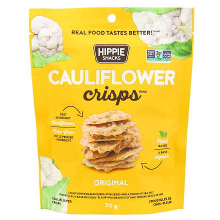 Hippie Snacks Cauliflower Crisps Original, 70g