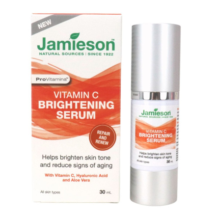Front of Jamieson Vitamins Vitamin C Brightening Serum, 30mL