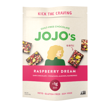 Jojo's Guilt-Free Chocolate Bites Raspberry Dream Dark Chocolate Nut, 110g