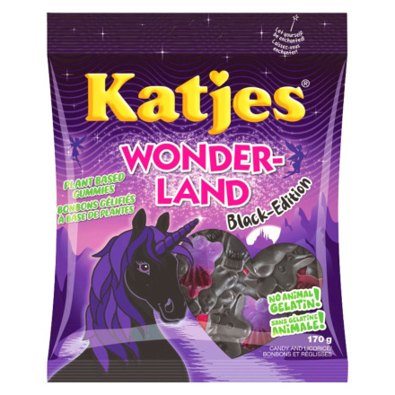 Front of Katjes Gelatin-Free Plant-Based Gummies Black