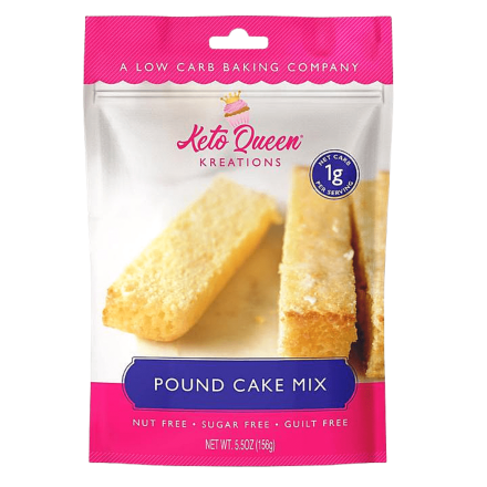 Front of Keto Queen Kreations Sugar-Free Pound Cake Mix, 156g