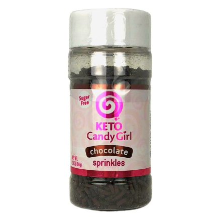 Front of Keto Candy Girl Sugar-Free Chocolate Sprinkles