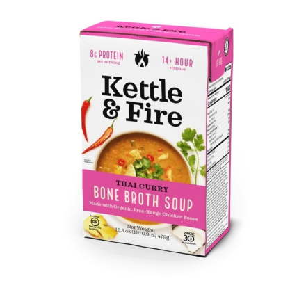Kettle & Fire Thai Curry Bone Broth Soup, 479g