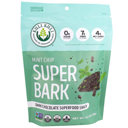 Front of Kuli Kuli Mint Chip Super Bark, 199g