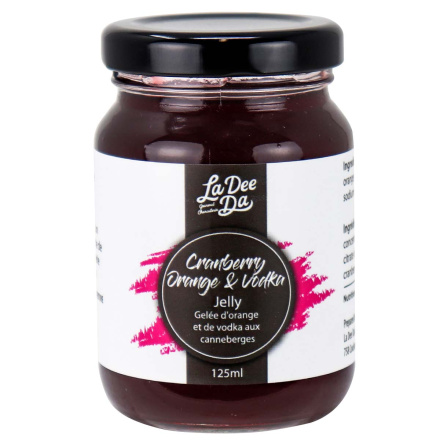 Front of La Dee Da Spicy Ice Wine Jelly, 125mL