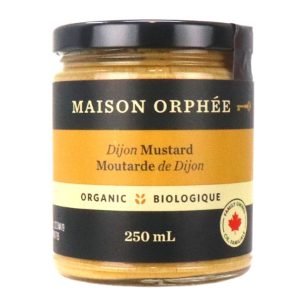 Front of Maison Orphee Organic Dijon Mustard