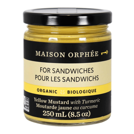 Front of Maison Orphee Organic Yellow Mustard with Turmeric
