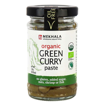 Mekhala Organic Vegan Green Curry Paste, 100g
