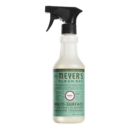 Front of Mrs. Meyer's Multi-Surface Cleaner Basil, 473 mL