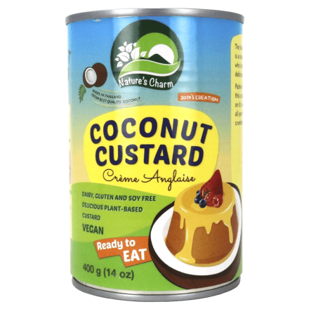 Front of Nature's Charm Coconut Custard
