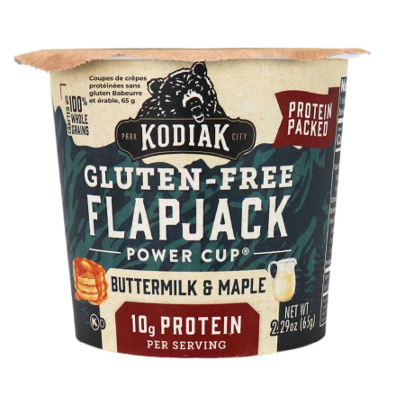 Front of Kodiak Gluten-Free Protein Flapjack Power Cups Buttermilk and Maple