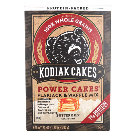 Front of Kodiak Cakes Power Cakes Buttermilk Pancake & Waffle Mix, 567g
