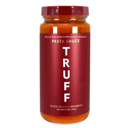 Front of Truff Pasta Sauce Black Truffle Arrabbiata, 482g