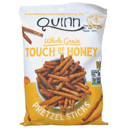 Front of Quinn Pretzel Sticks Touch of Honey