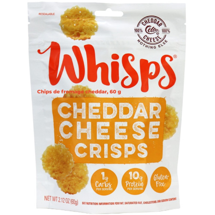Front of Whisps Cheddar Cheese Crisps