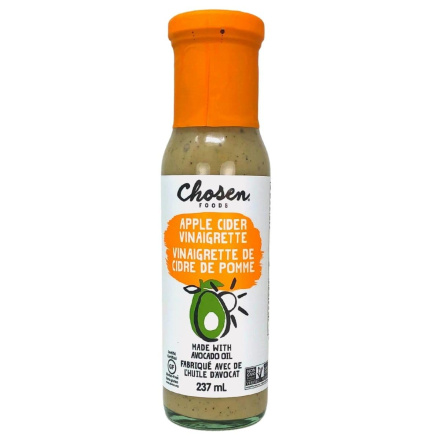 Front of Chosen Foods Avocado Oil Apple Cider Vinegar Dressing & Marinade, 237ml