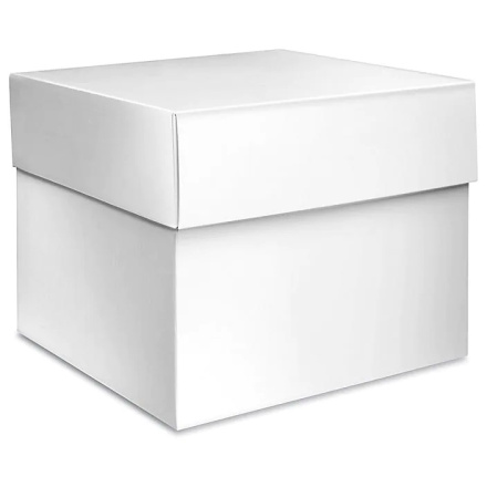 Front Of White High Gloss Gift Box