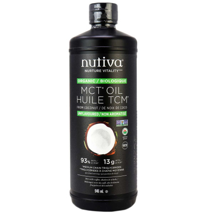 Front of Nutiva Organic MCT Oil, 946ml