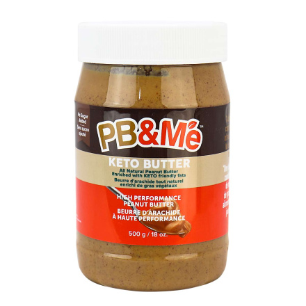 PB&Me Unsweetened Keto Peanut Butter, 500g