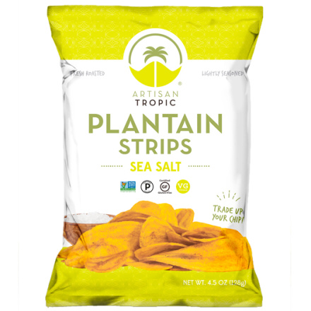 Artisan Tropic Plantain Strips Sea Salt, 128g