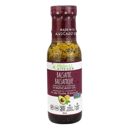 Front of Primal Kitchen Balsamic Vinaigrette & Marinade, 236ml