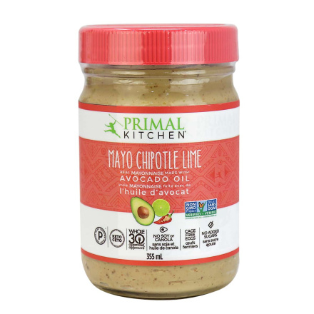 Front of Primal Kitchen Chipotle Lime Mayo with Avocado Oil, 355ml