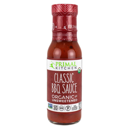 Front of Primal Kitchen Classic BBQ Sauce, Organic & Unsweetened, 241g