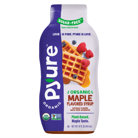 Front of Pyure Organic Sugar Free Maple Flavored Syrup, 415ml