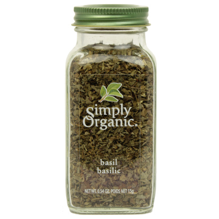 Simply Organic Basil Leaf Sweet Cut & Sifted, 15g