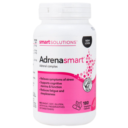 Front of Smart Solutions Adrenasmart, 180 Capsules