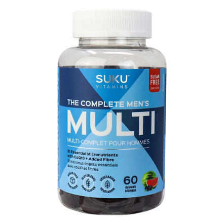 Front of SUKU Vitamins Sugar-Free Gummies The Complete Men’s Multi, 60 gummies